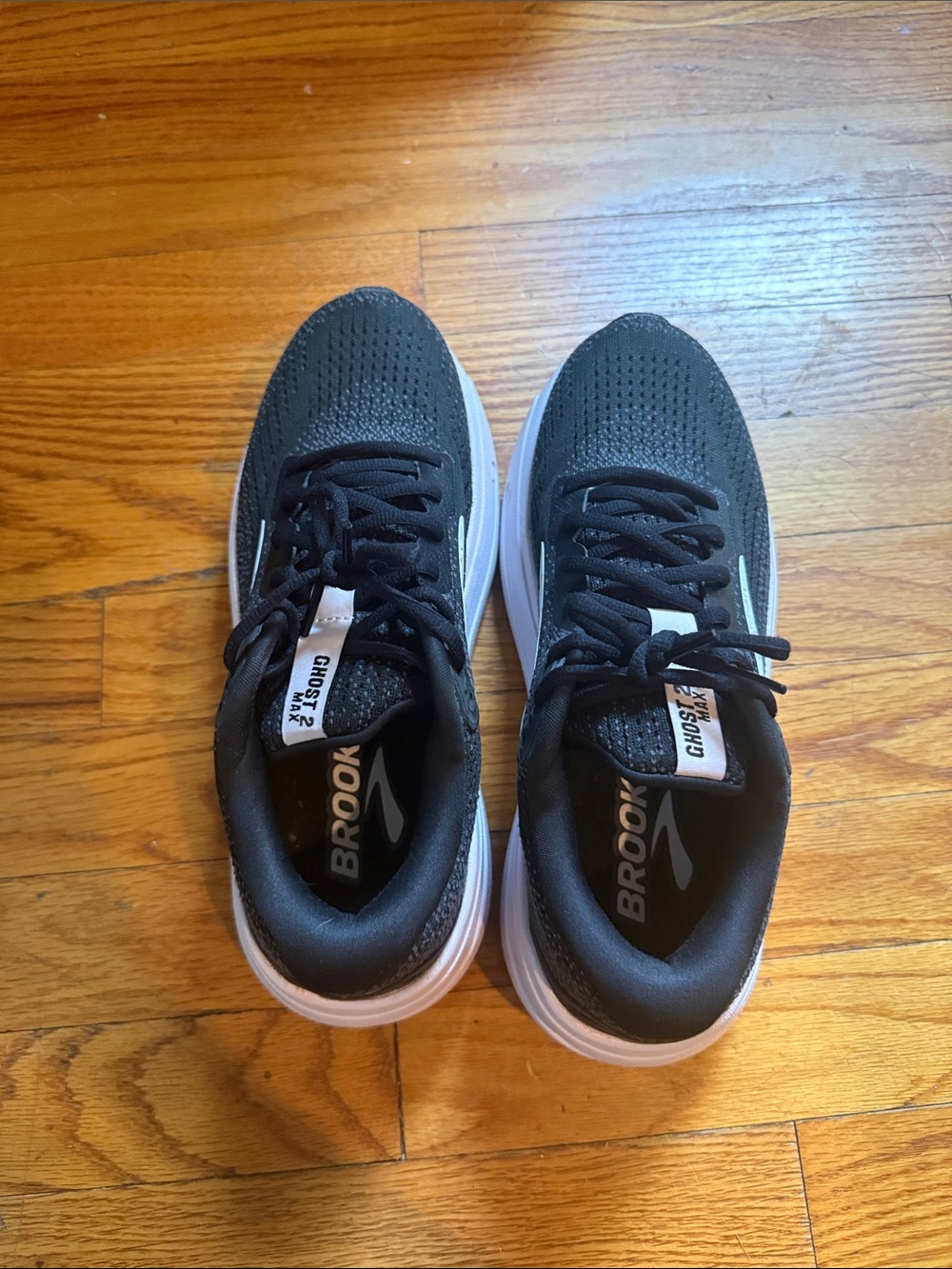 Brooks Ghost Max 2 Women's Running Shoes Black Sneakers sz 8 - Picture 3 of 7